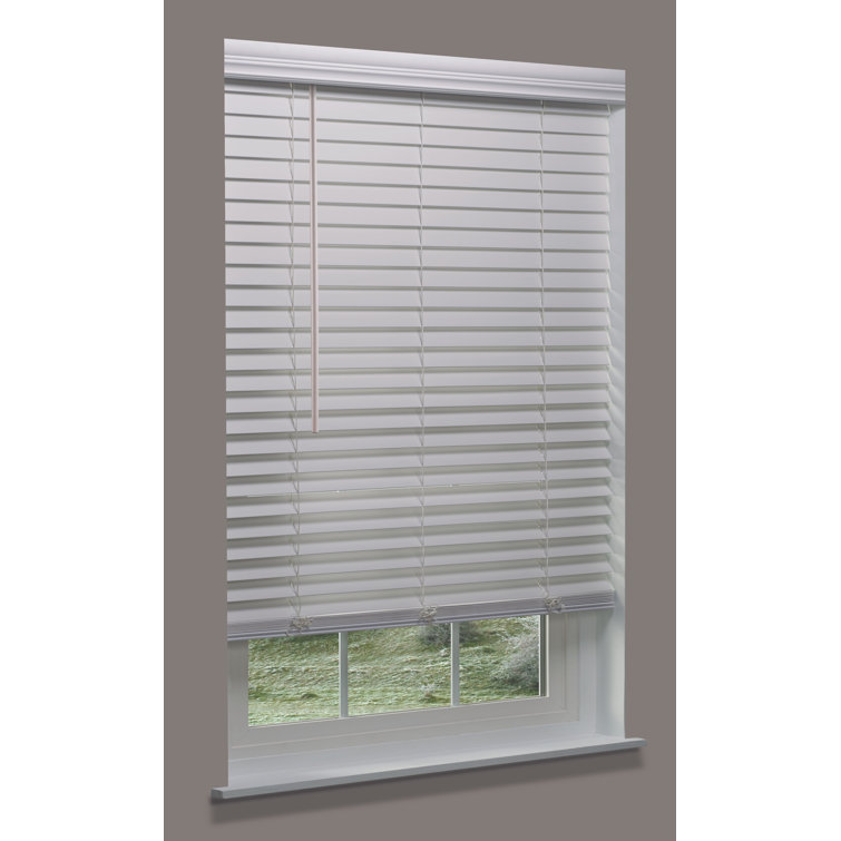 Linen Avenue Custom Cordless White Blind & Reviews